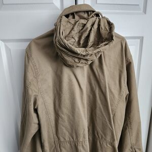 Light brown coat from Old Navy with hood in collar